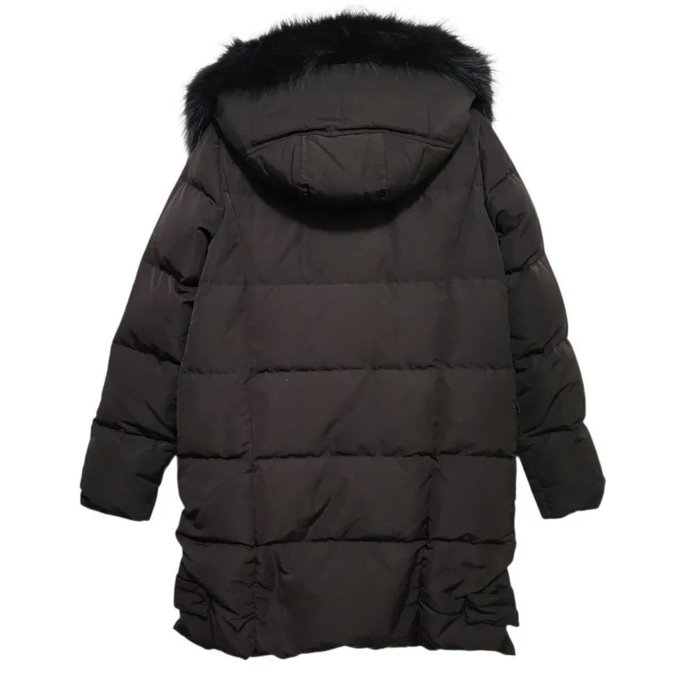 Derek Lam 10 Crosby Down Parka Quilted Puffer Fox Fur Hood Coat